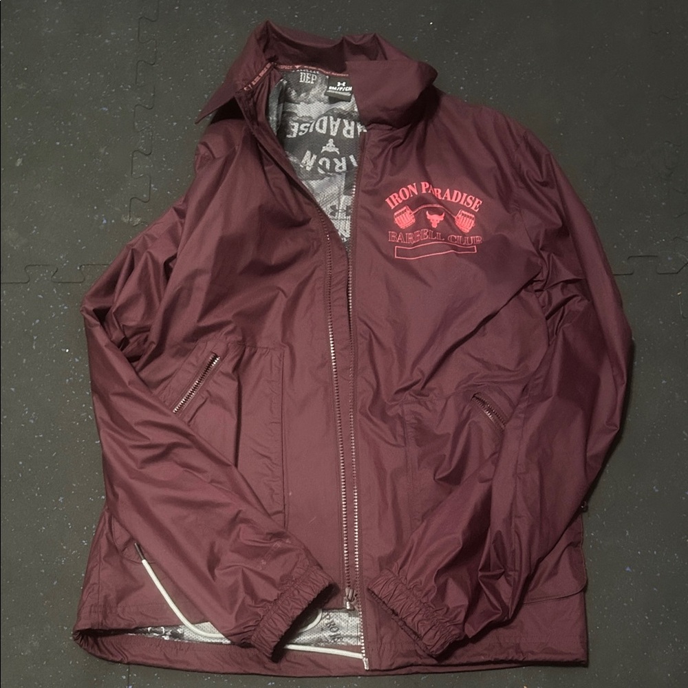 Under Armour Maroon Windbreaker Jacket